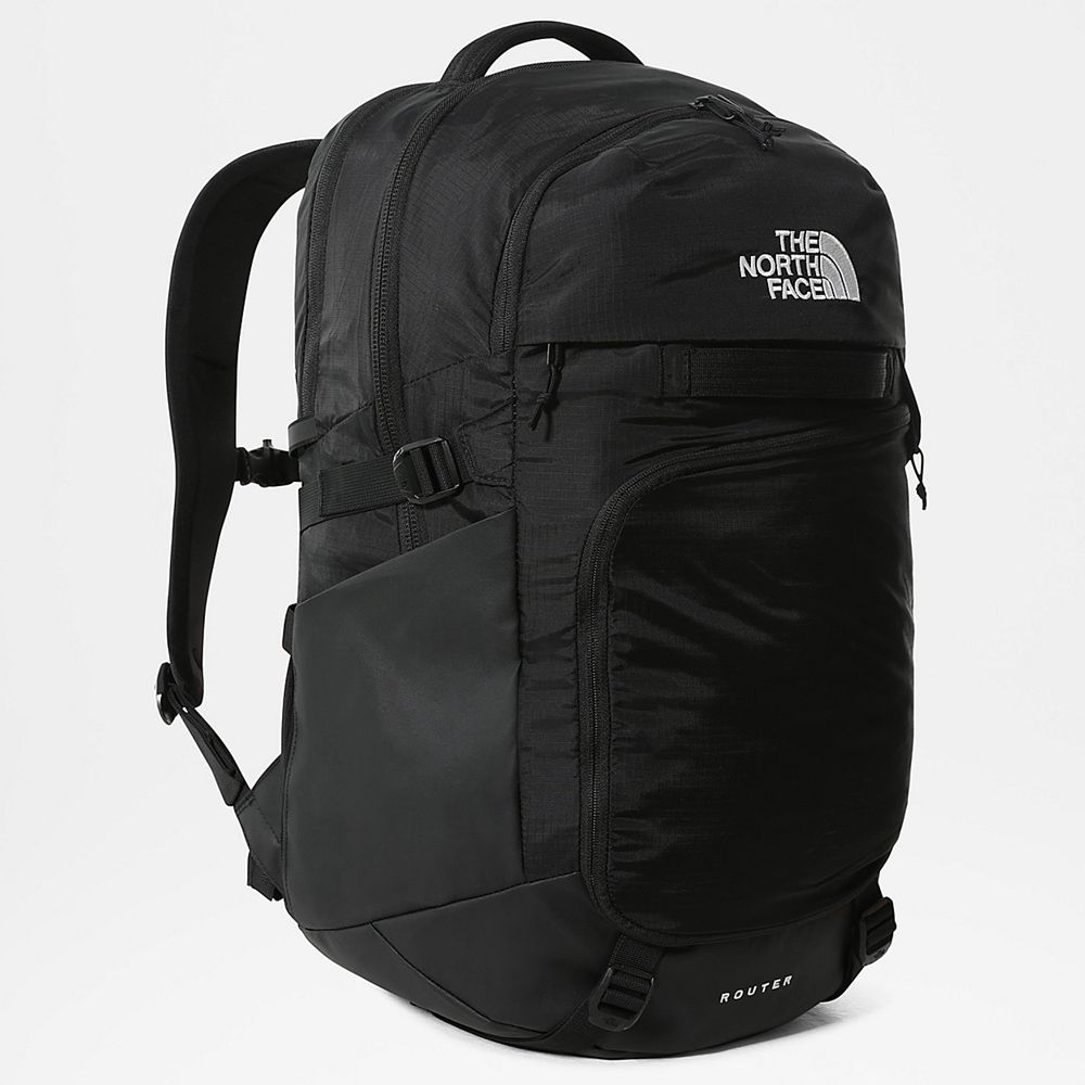 The North Face Backpacks Mens Australia - The North Face Router Black (SJU-078631)